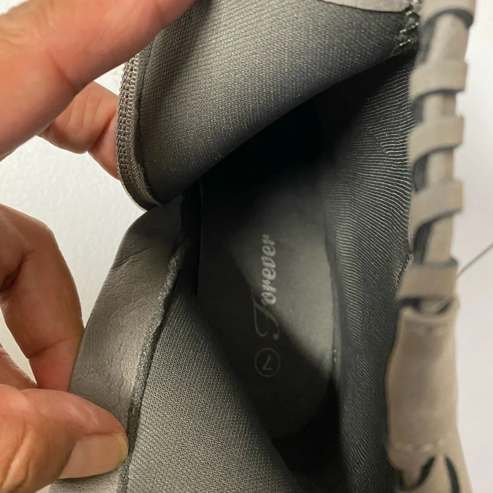 Forever Gray Women Western Ankle Booties